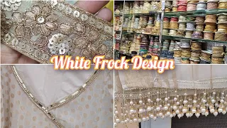 How to Design White Frock for nikkah Event || White frock design and idea || Lifestyle With Ayesha