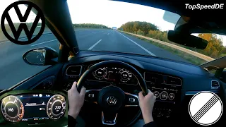 VW GOLF 7.5 GTD DSG POV *TOP SPEED* ON AUTOBAHN 0-200KMH