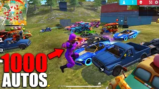 JUNTAMOS TODOS LOS AUTOS DEL MAPA EN FREE FIRE! 😂 *gracioso* MOMENTOS GRACIOSOS FREE FIRE