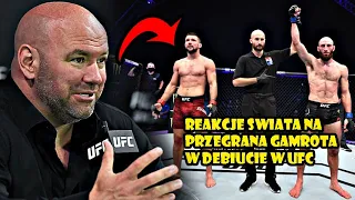 REAKCJE ŚWIATA NA PRZEGRANĄ GAMROTA W DEBIUCIE DLA UFC | MMAPUNCH