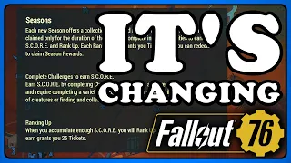 Fallout 76: Season Pass / Score Board are Changing - New Official info from PTS Help Page.