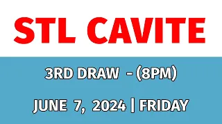 STL CAVITE RESULT TODAY 3RD DRAW 8PM RESULTS STL PARES June 7, 2024 EVENING DRAW RESULT