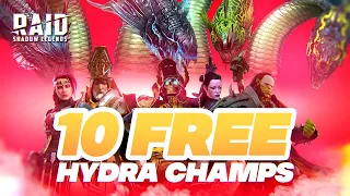 🤴 How to get 10 FREE Champions for HYDRA Raid Shadow Legends?⚔️F2P Hydra Teams⚔️