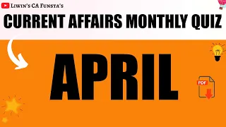 APRIL 2020 | Monthly current affairs quiz | RRB PO MAINS 2020 | CA FUNSTA | Mr.Liwin