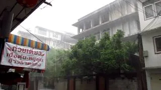 Heavy Rain Phra Khanong Area Rainy Season Sept 25th 2012 - Phil in Bangkok
