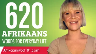 620 Afrikaans Words for Everyday Life - Basic Vocabulary #31