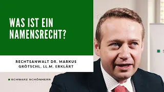 Was bedeutet der Rechtsbegriff "Namensrecht" und was hat er mit dem Markenrecht zu tun?