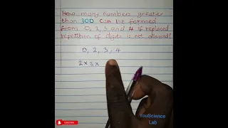 How many many number's greater than 300 can be formed from 0,2,3,4 if repetition is not allowed