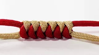 Paracord Tutorial: "How To Tie The Snake Knot Sideways"