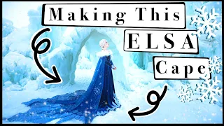 Making Elsa's Winter Cape! Olaf's Frozen Adventure | Disney Princess Sewing Cosplay Costume Glitter