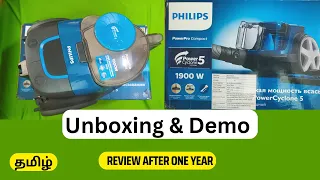 Philips PowerPro FC9352/01 Tamil Review after 1 year | Unboxing | Demo