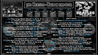 The Beatles - Back in the USSR [Jam Track] [Guitar chords & lyrics]