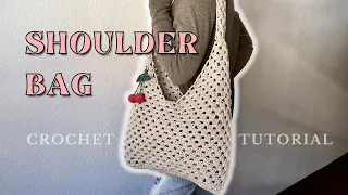 Easy crochet shoulder bag | beginner-friendly tutorial