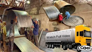 Complete procedure for preparing a water tank on  truck frame in a sophisticated manner|TheArtStudio