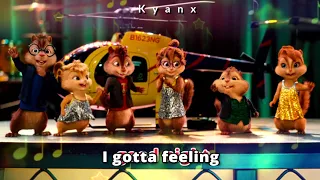 The Chipmunks & The Chipettes - "I Gotta Feeling" (Lyrics video)