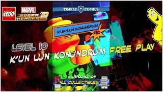 Lego Marvel Superheroes 2: Level 10 / K'un-Lun Konundrum FREE PLAY (All Collectibles) - HTG