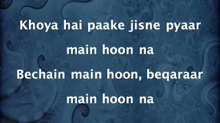 Main Hoon Na (Sad) | Abhijeet Bhattacharya | Lyrics | Sahrukh Khan |