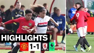 U18 Highlights | Manchester United 1-1 Middlesbrough | The Academy