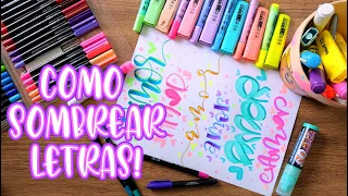 💕SOMBREAR LETRAS? aquí te lo explico muy fácil!😍 Cómo hacer Sombras🥰