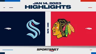 NHL Highlights | Kraken vs. Blackhawks - January 14, 2023