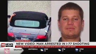 Bodycam released showing officers arrest I-77 shooting suspect