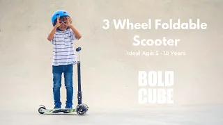 3 Wheel Foldable Scooter Demo | BOLDCUBE Scooters