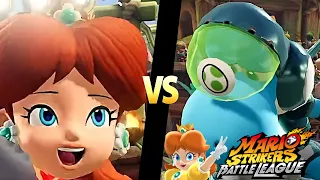 Mario Strikers Battle League Team Daisy vs Team Yoshi in Jungle Retreat