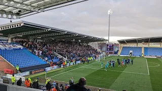 Oldham Athletic fans vs Chesterfield FC | 26/02/2022