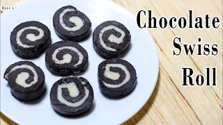 स्विस रोल बनाइये घर पे आसानी से |  No Bake Chocolate Swiss Roll | Chocolate Swiss Rolls Recipe