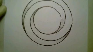 how to draw the Impossible Circle Oval 3D Optical Illusion Easy Donut Doodle Sketch Step By Shape
