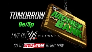 WWE MONEY IN THE BANK 2015, TOMORROW LIVE ON WWE NETWORK