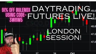 Trading Nasdaq and ES Futures Live! free 50k account giveaway today!