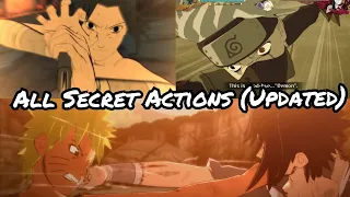 All Secret Actions In Naruto Storm Series (Updated)