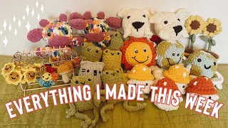 What I Crochet In A Week | Crochet Market Prep | Crochet Small Business