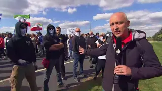 Quebec border crossing protests: Anti-racist and ultranationalist groups face off