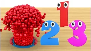 Learn Numbers with Colorful Balls Surprise Balls