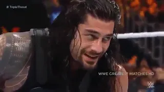 Roman Reings vs Brock lesnar vs Dean Ambrose full match ||