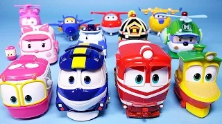 4 로봇트레인 RT 로보카폴리 슈퍼윙스 장난감 4Robot Trains, Robocar Poli, Super Wings