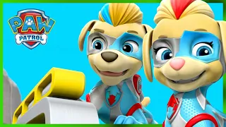 ¡Los supergemelos se unen a los Mighty Pups Super Paws! - Compilación de PAW Patrol Episodio Español