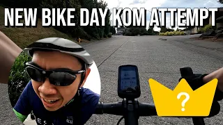 First Aethos Ride: KOM Attempt Up Steep China Creek Hill [Bike Climb w/ Data + Commentary]