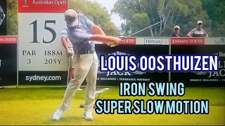 Louis Oosthuizen Iron Swing in Super Slow Motion (face on)