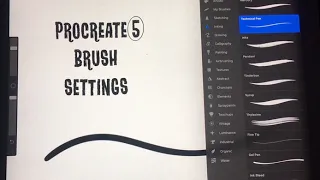 PROCREATE 5 - SMOOTH LINES - updated settings