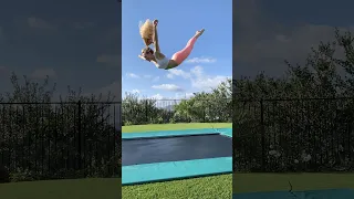 What would you call this trick? #gymnastics #tumbling #frontflip #trampoline