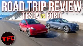 Charging FAIL & GREAT Surprise When We Compare The Model Y & Mach-E On The World’s Toughest EV Test!