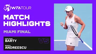 Ash Barty vs. Bianca Andreescu | 2021 Miami Open Final | WTA Match Highlights