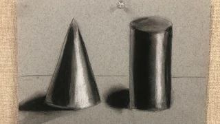 How to Draw and Shade Forms using Charcoal