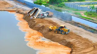 EP931,Wheel Loader SDLG Push Sand In Water