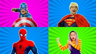 A Ram Sam Sam Superheroes Dance Challenge + More | Kids Songs and Nursery Rhymes | BalaLand