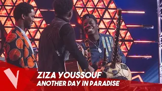 Phil Collins - 'Another Day in Paradise' ● Ziza Youssouf | Blinds | The Voice Belgique Saison 9
