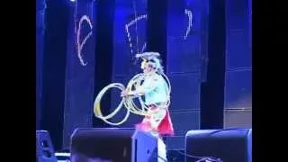 Hoop Dancer Alex Wells @ the Olympic Plaza Opening Ceremony.